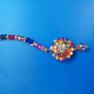 Multicolor Beaded Tikka For Little Girl